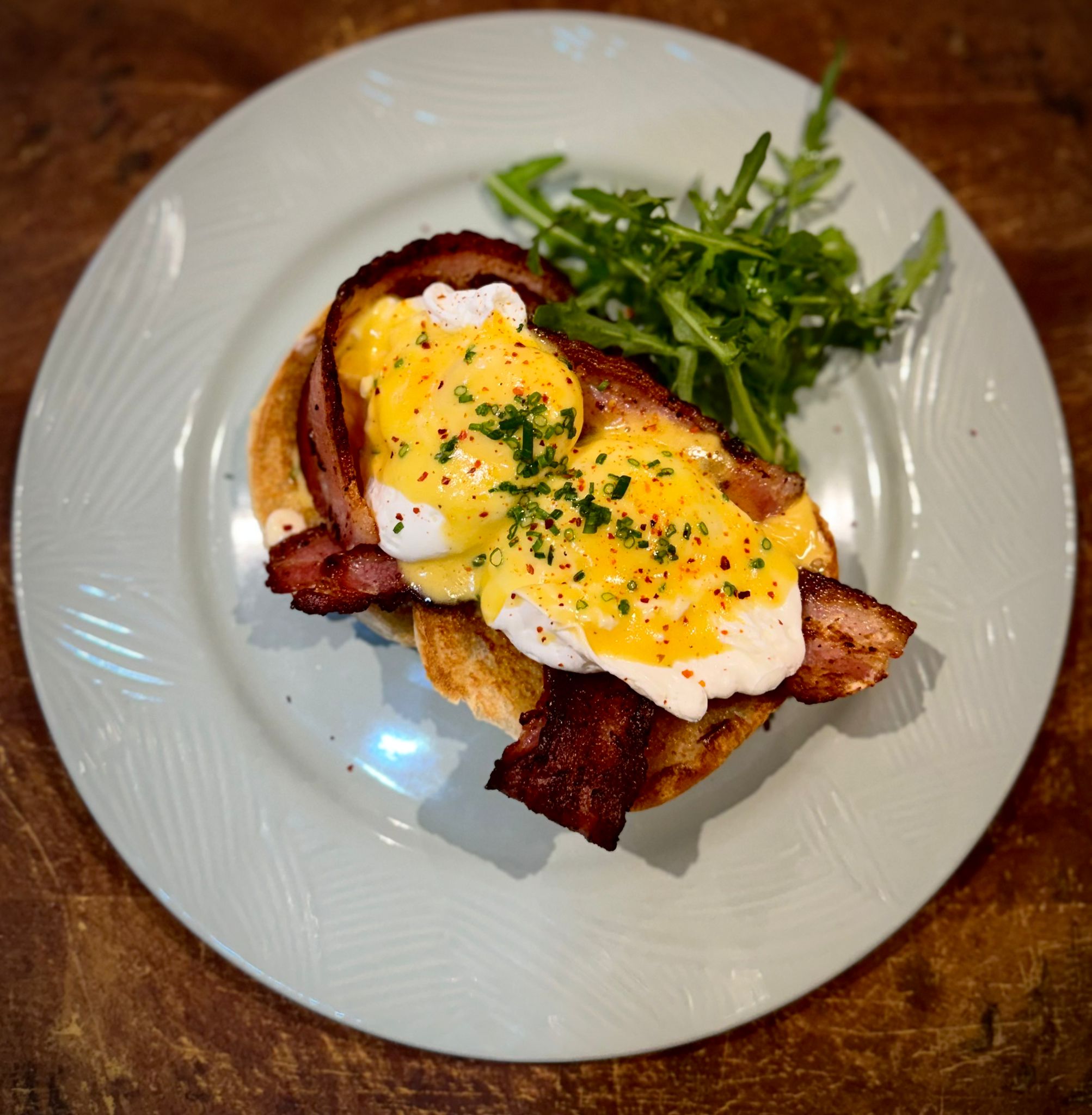 Freshly prepared brunch dish at Dotty's Bistro Ludham